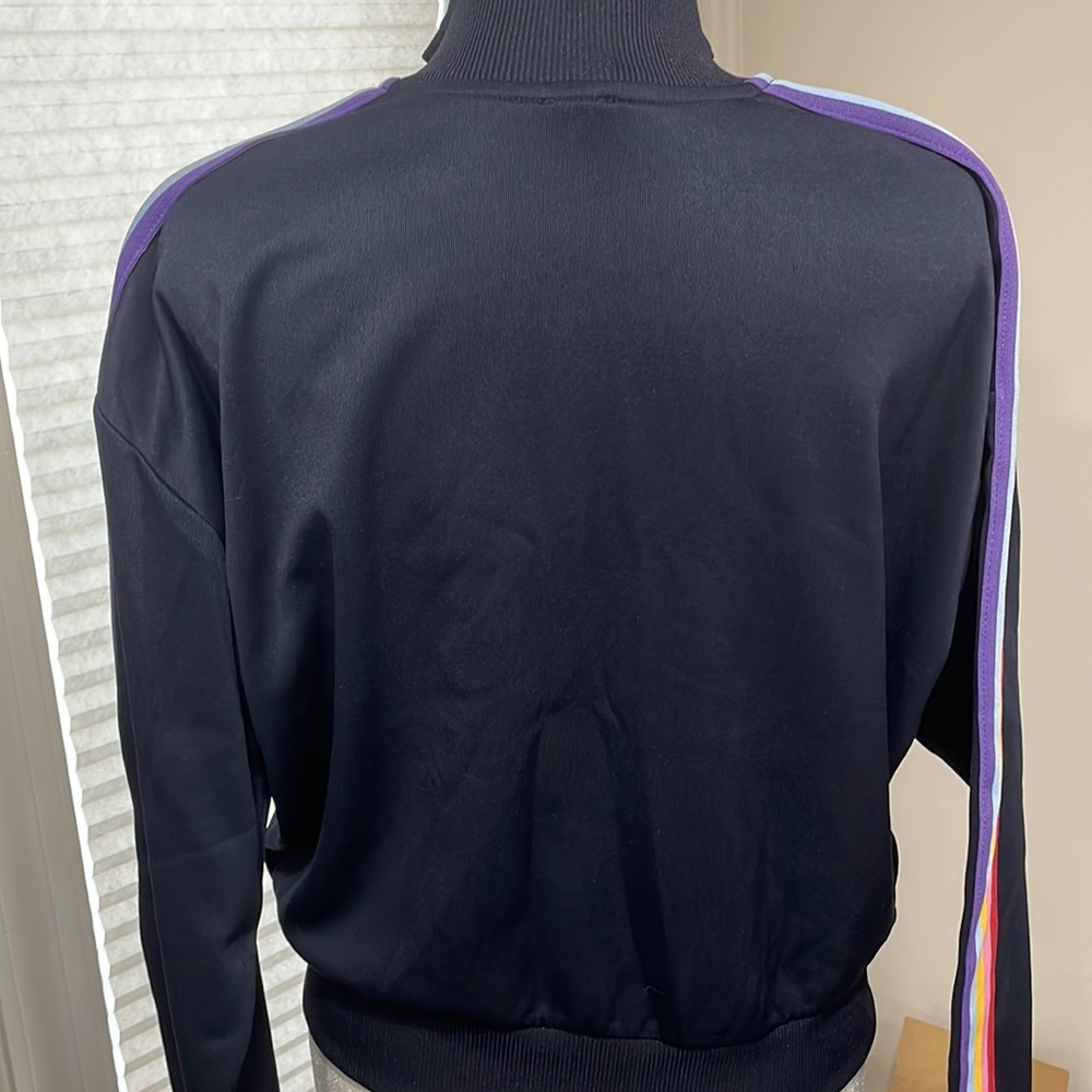 Juicy Couture rainbow striped track jacket!l size M - Picture 6 of 8